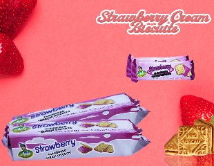 Strawberry Cream Biscuits